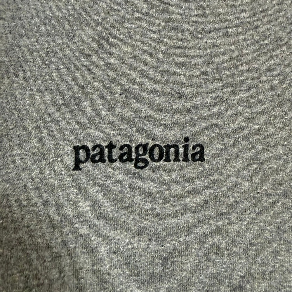 Patagonia Responsibili-Tee Long Sleeve Gray Sunset Mountain Graphic Shirt‎ 38517 - Picture 4 of 8